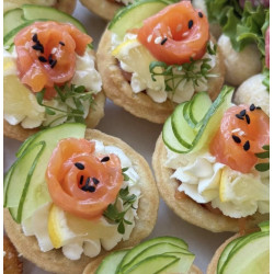 Тарталетки с форелью