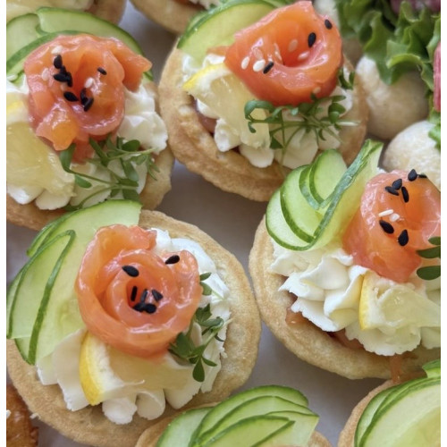 Тарталетки с форелью