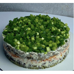 Бенто салат с фаршем