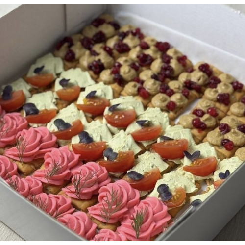 Бокс крекеры 3 вида паштета